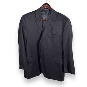 Gray Oxxford Clothes Bespoke 3 Roll 2 Suit Jacket Size 46R